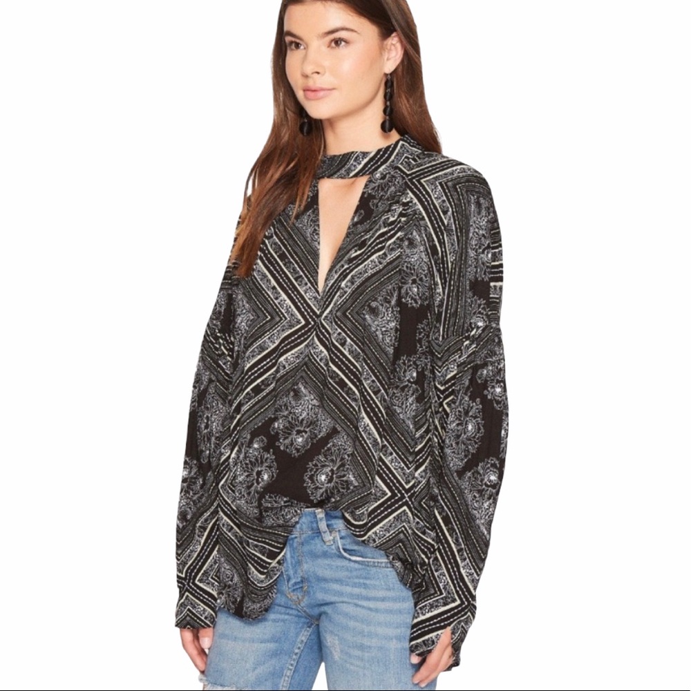 Free People Walking On A Dream Oversized Tunic Top